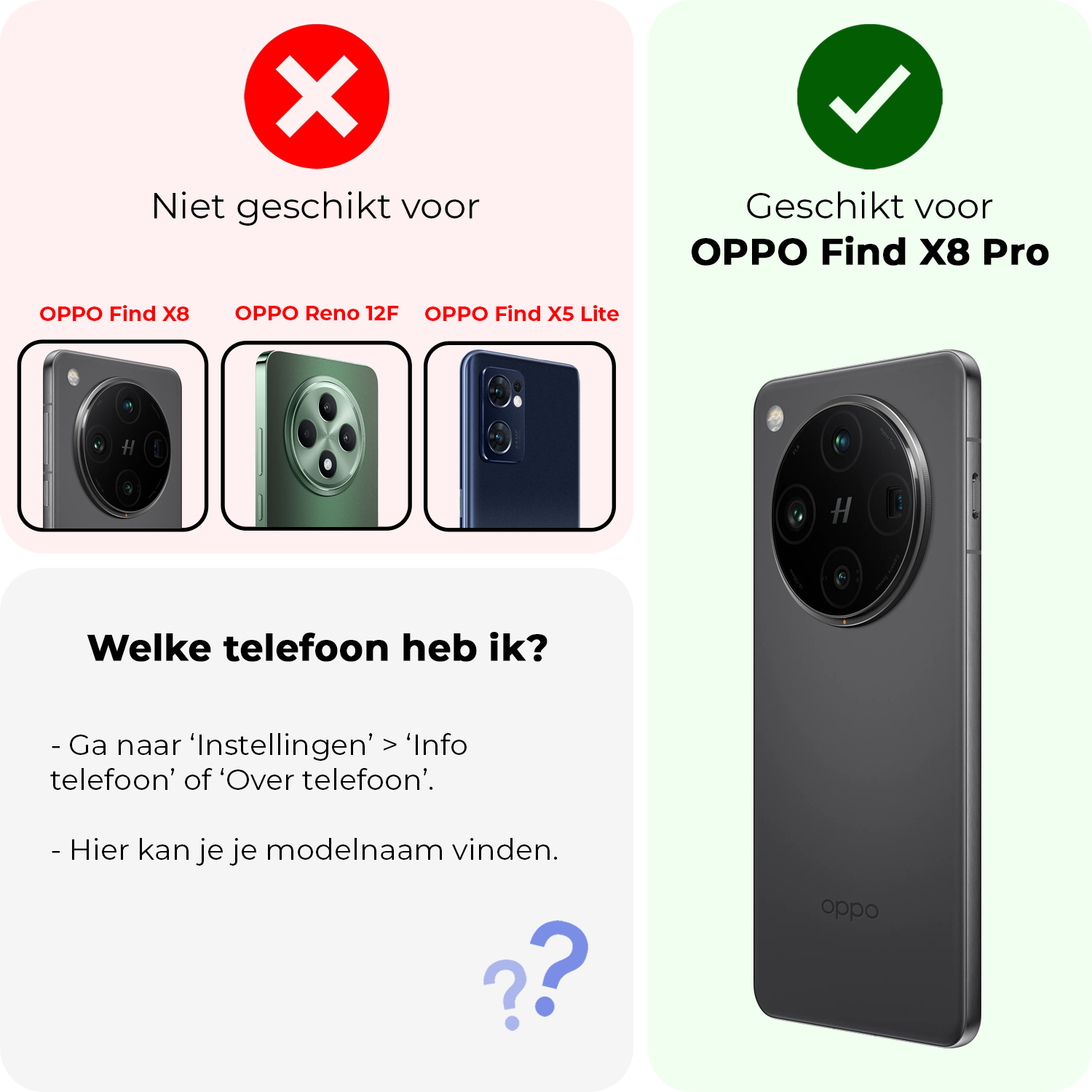 BASEY. BASEY. OPPO Find X8 Pro Hoesje Shockproof Met Screenprotector