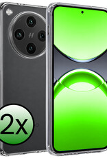 BASEY. BASEY. OPPO Find X8 Pro Hoesje Siliconen - Transparant - 2 PACK