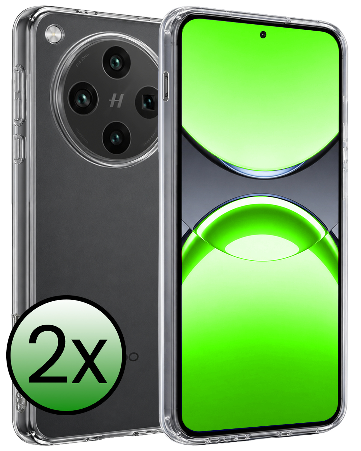 BASEY. BASEY. OPPO Find X8 Pro Hoesje Siliconen - Transparant - 2 PACK