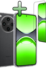 BASEY. BASEY. OPPO Find X8 Pro Hoesje Siliconen Met Screenprotector - Transparant