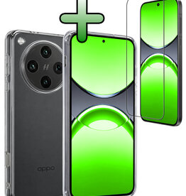 BASEY. BASEY. OPPO Find X8 Pro Hoesje Siliconen Met Screenprotector - Transparant