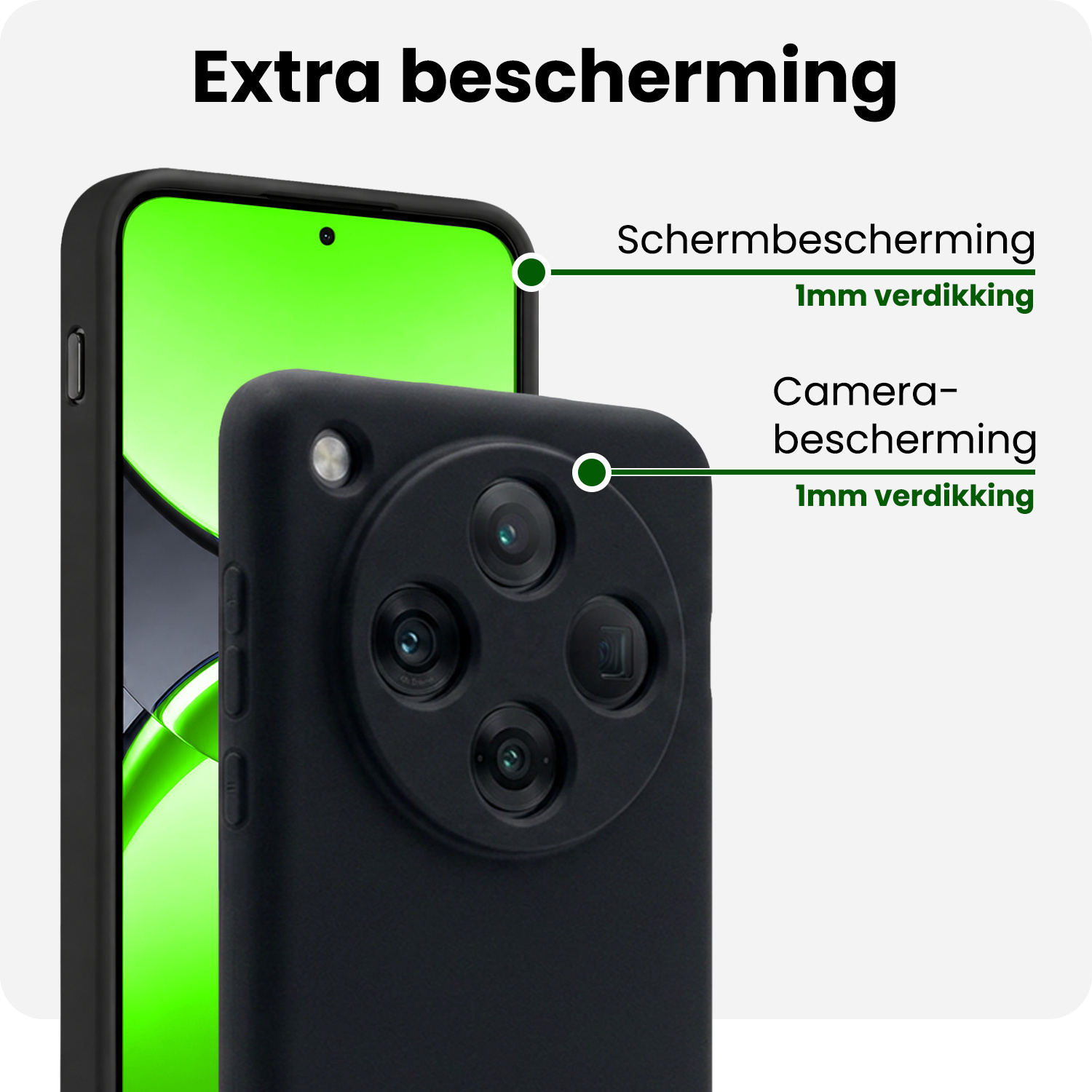BASEY. BASEY. OPPO Find X8 Pro Hoesje Siliconen - Zwart