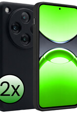 BASEY. BASEY. OPPO Find X8 Pro Hoesje Siliconen - Zwart - 2 PACK