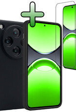 BASEY. BASEY. OPPO Find X8 Pro Hoesje Siliconen Met Screenprotector - Zwart