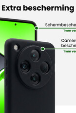 BASEY. BASEY. OPPO Find X8 Pro Hoesje Siliconen Met Screenprotector - Zwart