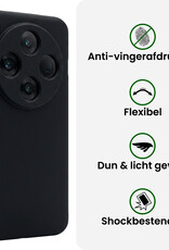 BASEY. BASEY. OPPO Find X8 Pro Hoesje Siliconen Met 2x Screenprotector - Zwart