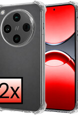 NoXx NoXx OPPO Find X8 Pro Hoesje Shockproof - Transparant - 2 PACK