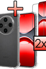 NoXx NoXx OPPO Find X8 Pro Hoesje Shockproof Met 2x Screenprotector