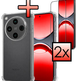 NoXx NoXx OPPO Find X8 Pro Hoesje Shockproof Met 2x Screenprotector