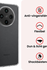 NoXx NoXx OPPO Find X8 Pro Hoesje Siliconen - Transparant - 2 PACK