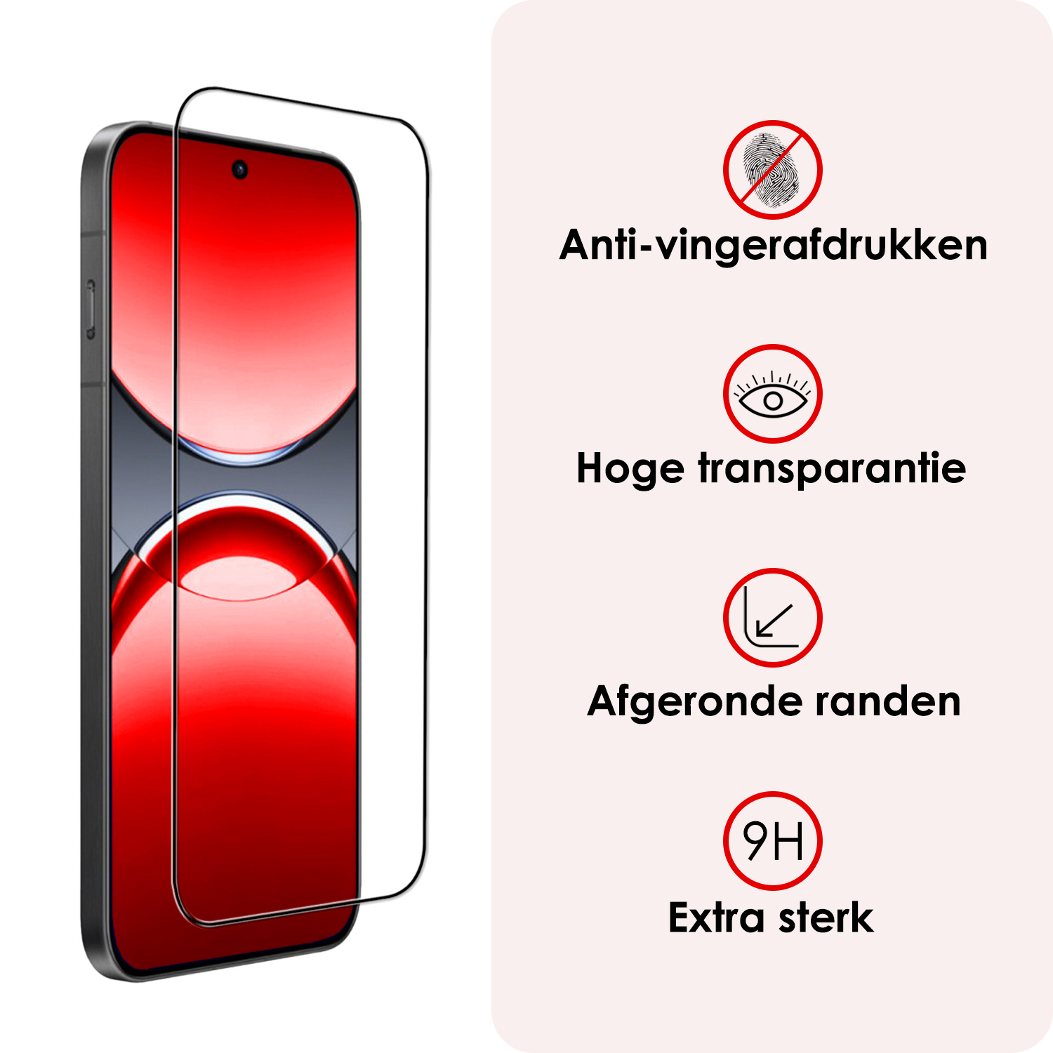 NoXx NoXx OPPO Find X8 Pro Hoesje Siliconen Met Screenprotector - Transparant