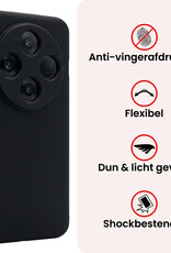 NoXx NoXx OPPO Find X8 Pro Hoesje Siliconen Met Screenprotector - Zwart