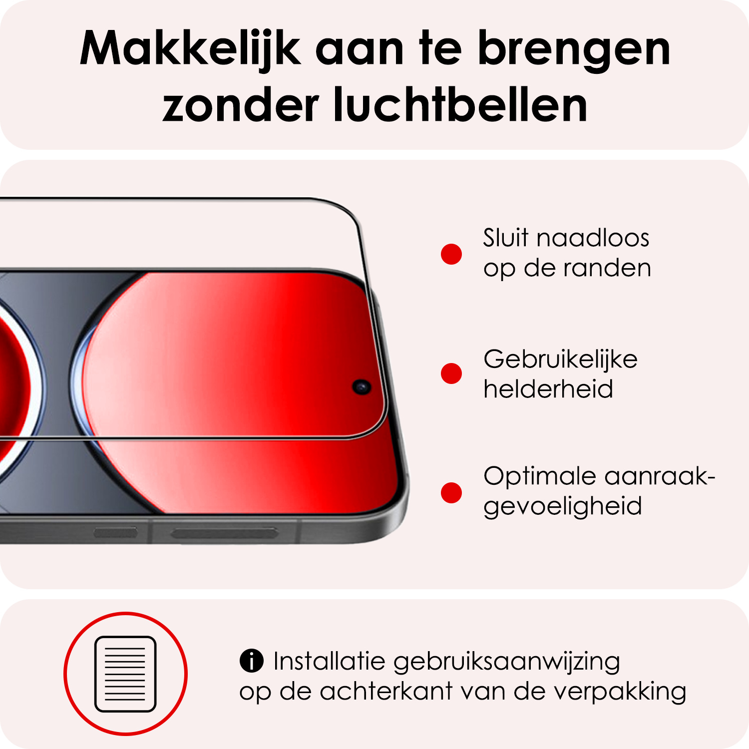 NoXx NoXx OPPO Find X8 Pro Hoesje Siliconen Met Screenprotector - Zwart