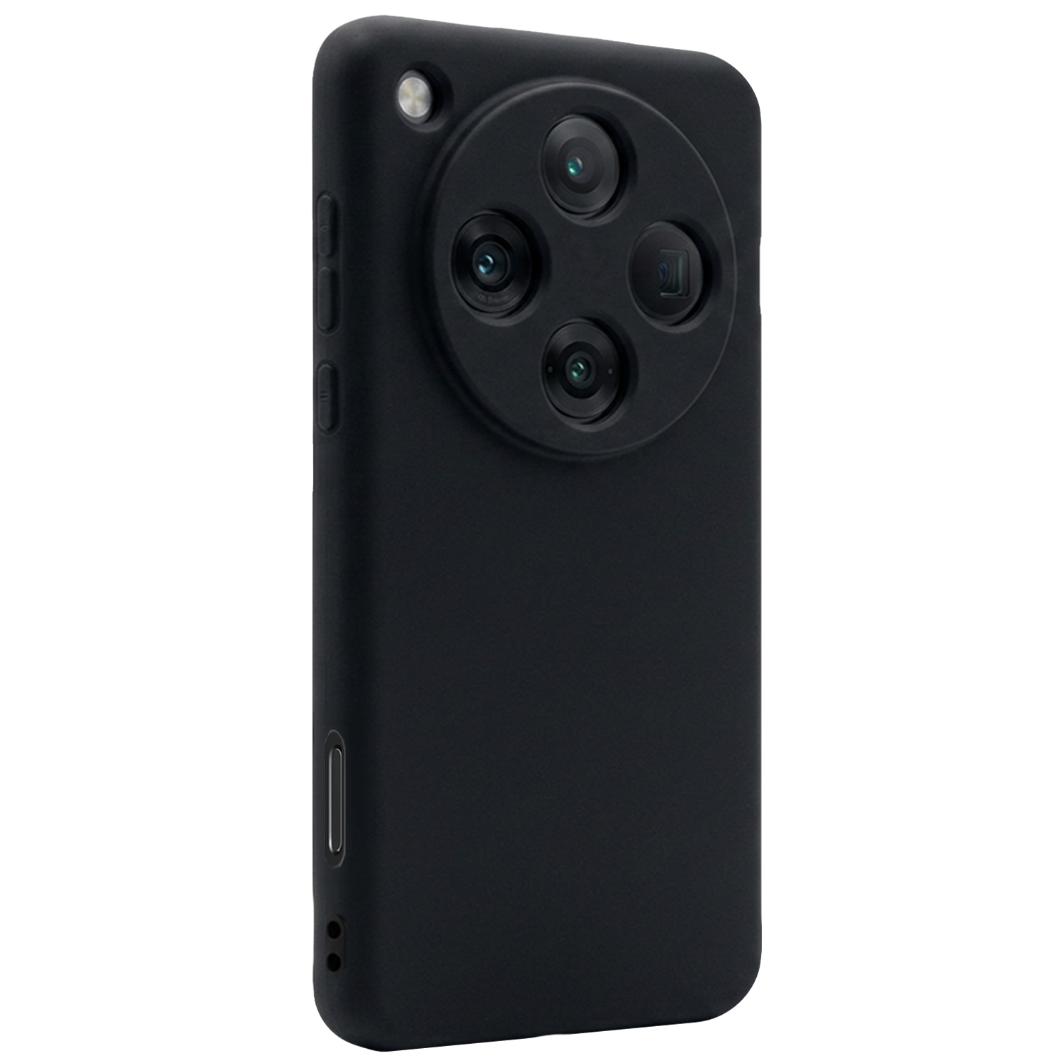 NoXx NoXx OPPO Find X8 Pro Hoesje Siliconen Met Screenprotector - Zwart