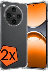 Nomfy Nomfy OPPO Find X8 Pro Hoesje Shockproof - Transparant - 2 PACK