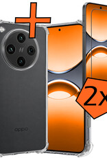 Nomfy Nomfy OPPO Find X8 Pro Hoesje Shockproof Met 2x Screenprotector