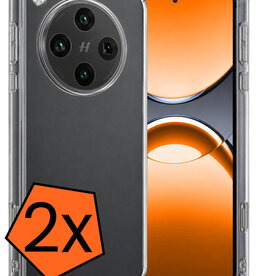 Nomfy Nomfy OPPO Find X8 Pro Hoesje Siliconen - Transparant - 2 PACK