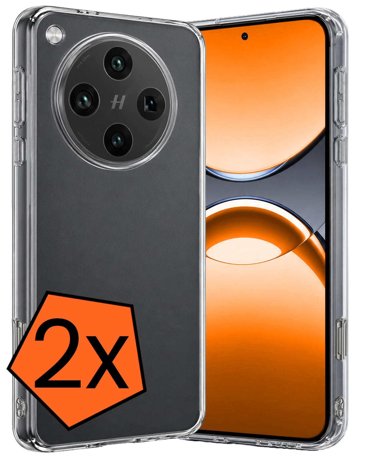 Nomfy Nomfy OPPO Find X8 Pro Hoesje Siliconen - Transparant - 2 PACK