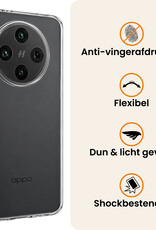 Nomfy Nomfy OPPO Find X8 Pro Hoesje Siliconen - Transparant - 2 PACK