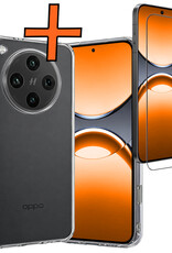 Nomfy Nomfy OPPO Find X8 Pro Hoesje Siliconen Met Screenprotector - Transparant