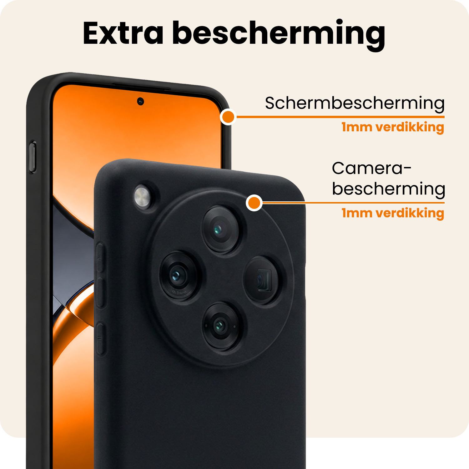 Nomfy Nomfy OPPO Find X8 Pro Hoesje Siliconen - Zwart