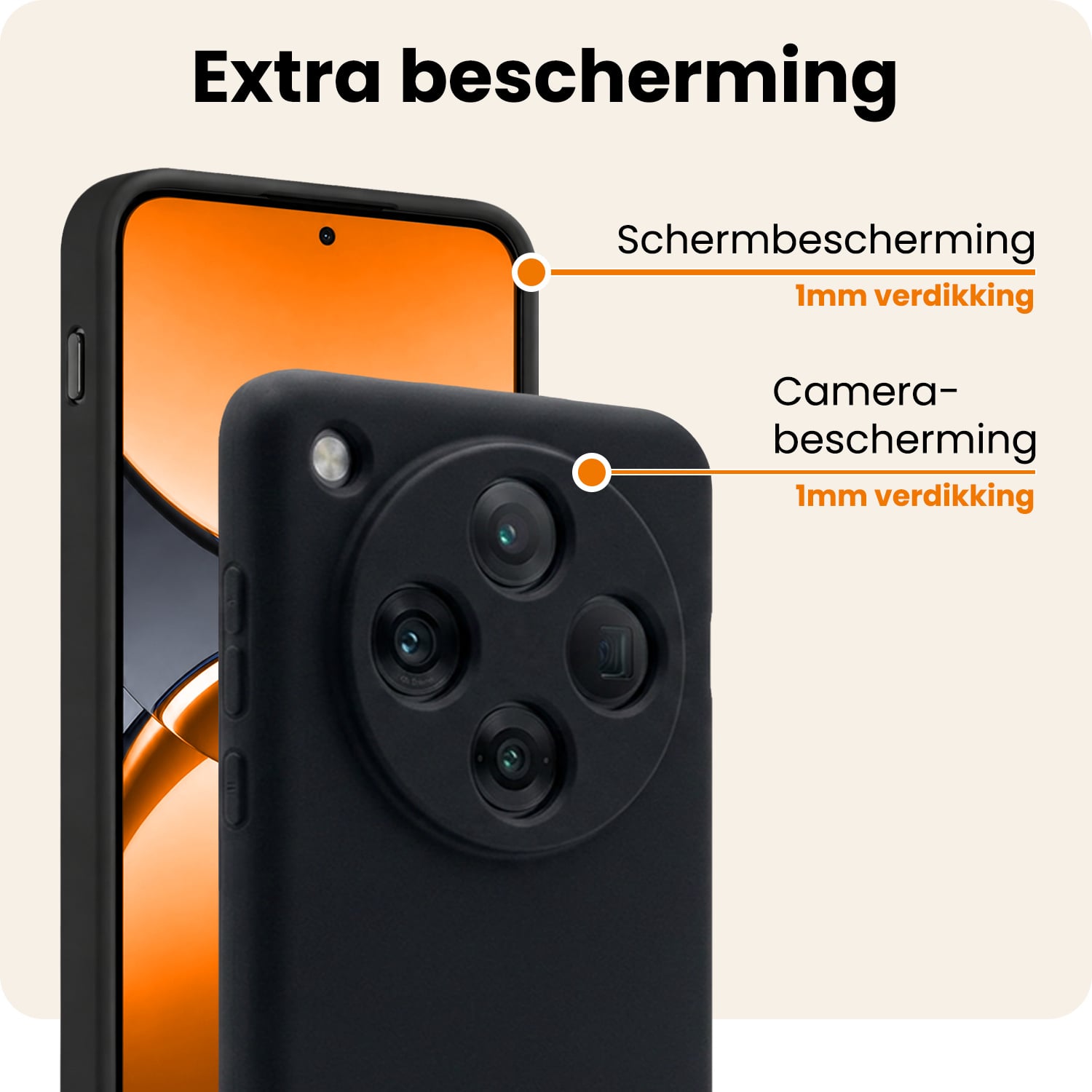 Nomfy Nomfy OPPO Find X8 Pro Hoesje Siliconen - Zwart - 2 PACK