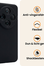 Nomfy Nomfy OPPO Find X8 Pro Hoesje Siliconen Met Screenprotector - Zwart