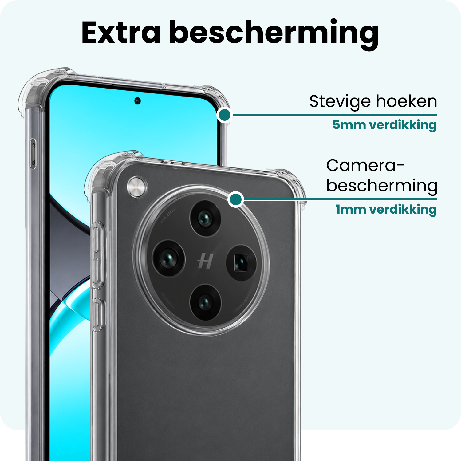 Forterra Forterra OPPO Find X8 Pro Hoesje Shockproof - Transparant