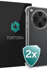 Forterra Forterra OPPO Find X8 Pro Hoesje Shockproof - Transparant - 2 PACK