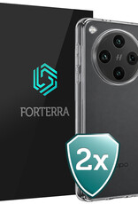 Forterra Forterra OPPO Find X8 Pro Hoesje Siliconen - Transparant - 2 PACK