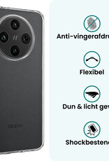 Forterra Forterra OPPO Find X8 Pro Hoesje Siliconen Met Screenprotector - Transparant