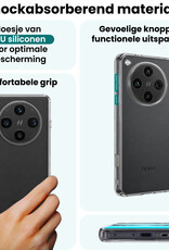 Forterra Forterra OPPO Find X8 Pro Hoesje Siliconen Met Screenprotector - Transparant