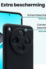 Forterra Forterra OPPO Find X8 Pro Hoesje Siliconen - Zwart - 2 PACK