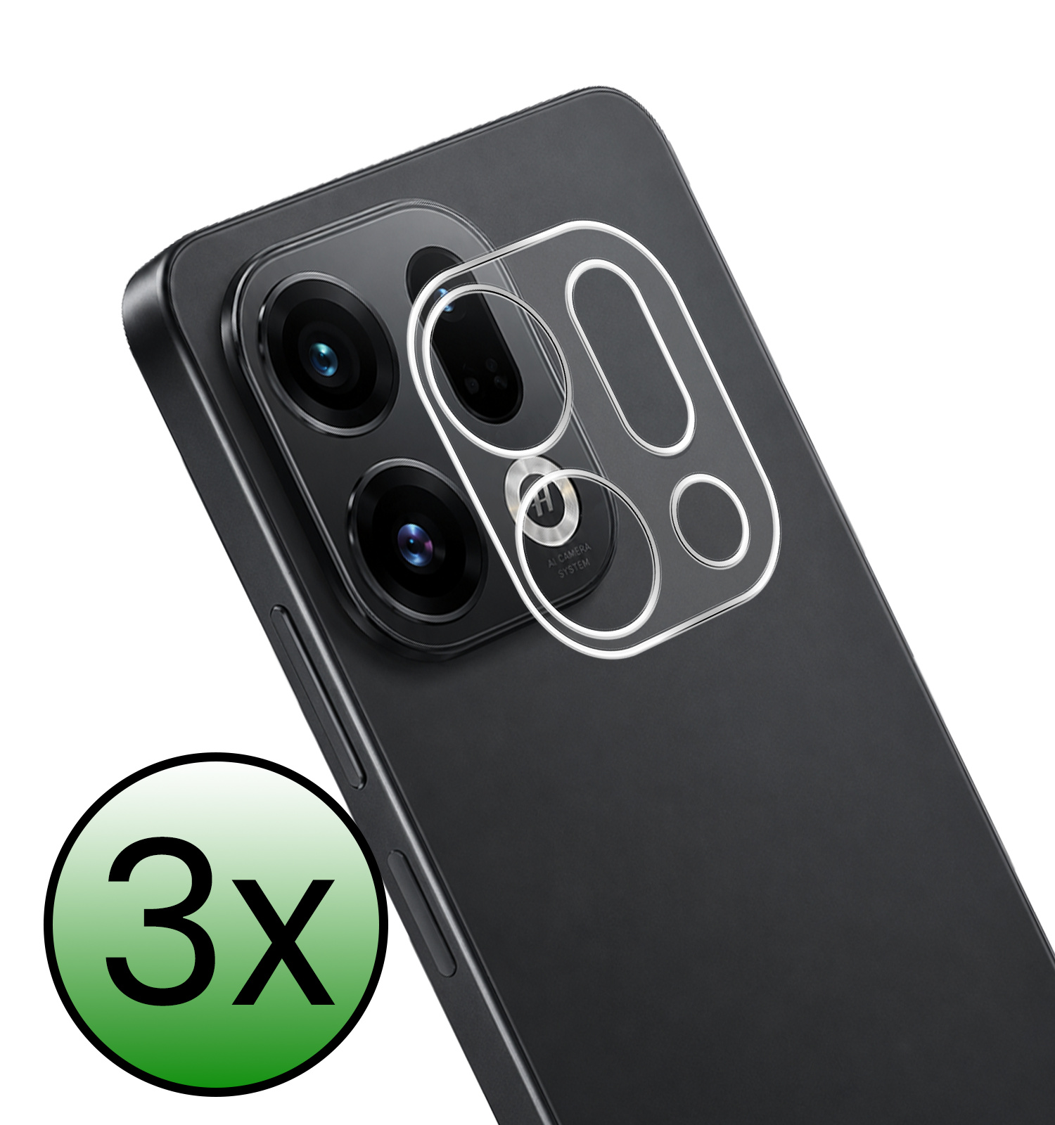 BASEY. BASEY. OPPO Find X9 Camera Screenprotector - 3 PACK