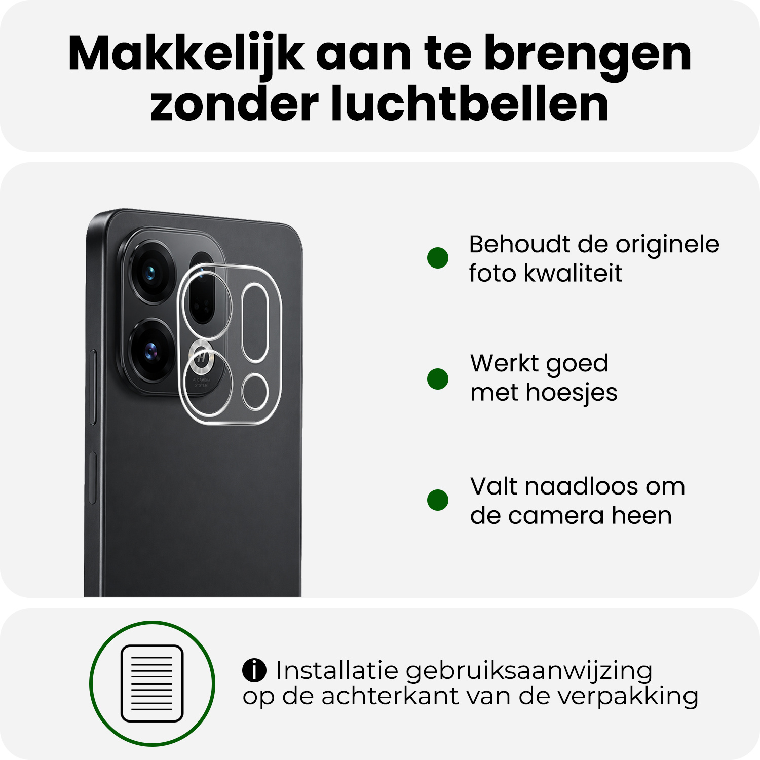BASEY. BASEY. OPPO Find X9 Camera Screenprotector - 3 PACK