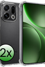 BASEY. BASEY. OPPO Find X9 Hoesje Shockproof - Transparant - 2 PACK