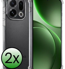 BASEY. BASEY. OPPO Find X9 Hoesje Shockproof - Transparant - 2 PACK