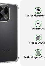 BASEY. BASEY. OPPO Find X9 Hoesje Shockproof - Transparant - 2 PACK