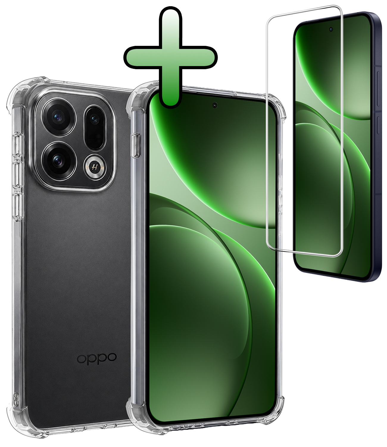 BASEY. BASEY. OPPO Find X9 Hoesje Shockproof Met Screenprotector