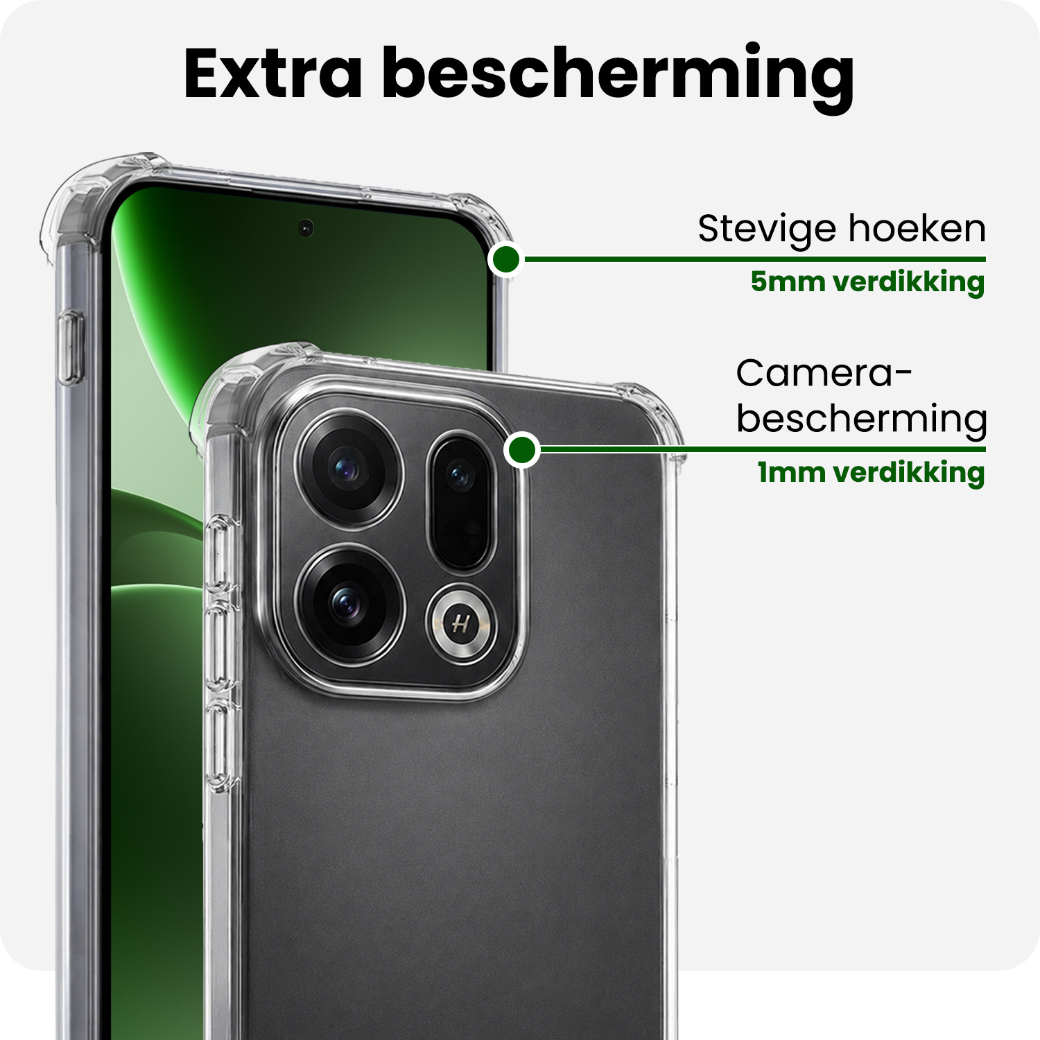 BASEY. BASEY. OPPO Find X9 Hoesje Shockproof Met Screenprotector