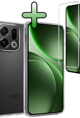 BASEY. BASEY. OPPO Find X9 Hoesje Siliconen Met Screenprotector - Transparant