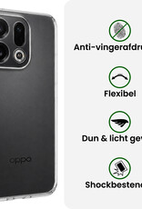 BASEY. BASEY. OPPO Find X9 Hoesje Siliconen Met Screenprotector - Transparant