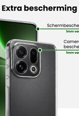 BASEY. BASEY. OPPO Find X9 Hoesje Siliconen Met Screenprotector - Transparant