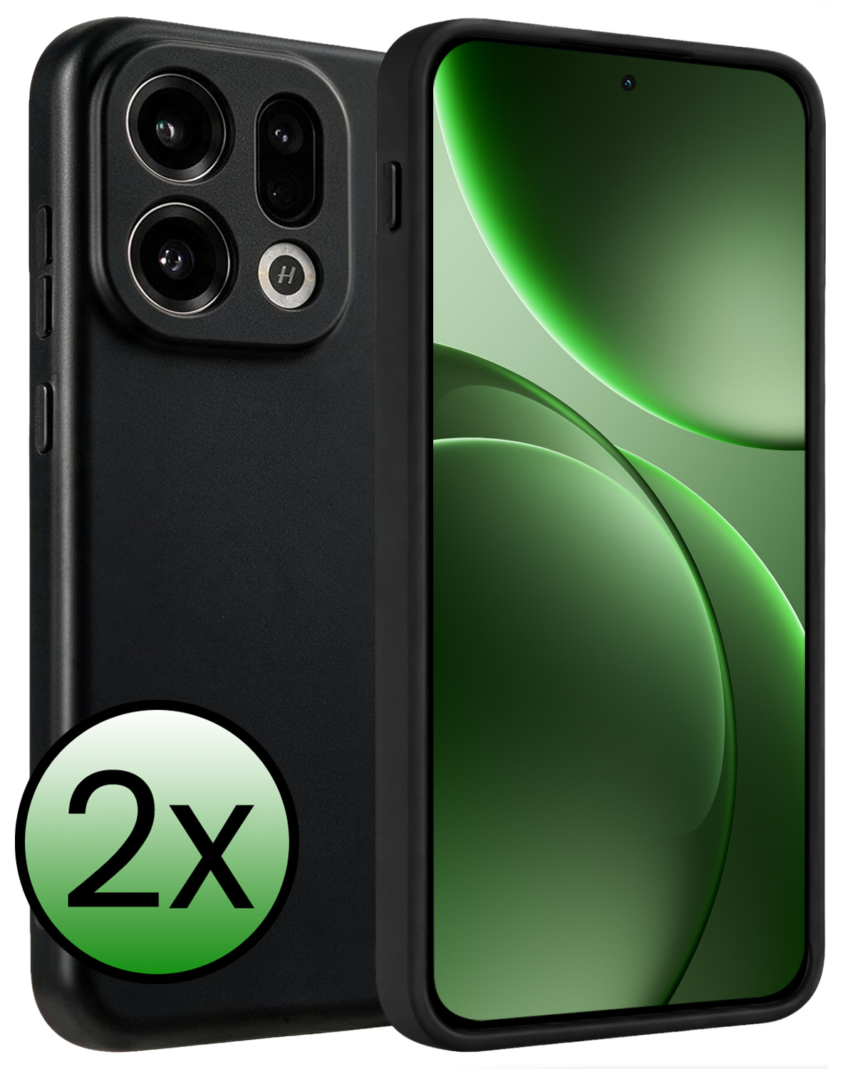 BASEY. BASEY. OPPO Find X9 Hoesje Siliconen - Zwart - 2 PACK