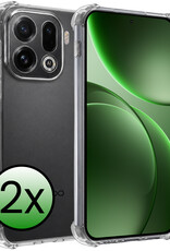 BASEY. BASEY. OPPO Find X9 Pro Hoesje Shockproof - Transparant - 2 PACK