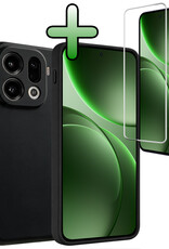 BASEY. BASEY. OPPO Find X9 Pro Hoesje Siliconen Met Screenprotector - Zwart