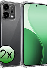 BASEY. BASEY. OPPO Reno14 Hoesje Shockproof - Transparant - 2 PACK