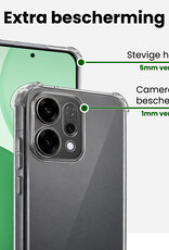 BASEY. BASEY. OPPO Reno14 Hoesje Shockproof - Transparant - 2 PACK