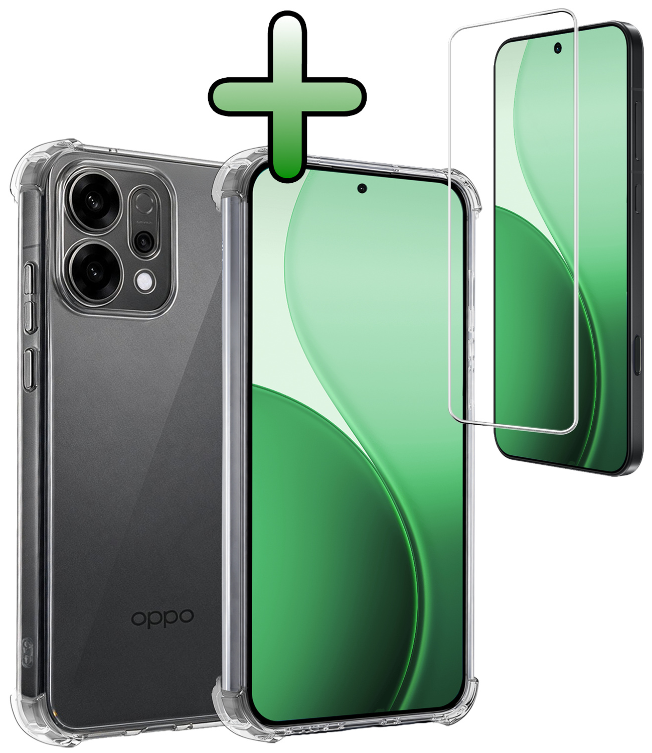 BASEY. BASEY. OPPO Reno14 Hoesje Shockproof Met Screenprotector