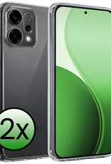 BASEY. BASEY. OPPO Reno14 Hoesje Siliconen - Transparant - 2 PACK